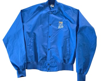 Vintage 1980s Kansas City Royals Chalk Line Nylon Jacket.