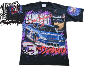 1990s Vintage Dale Earnhardt Jr. AC Delco AOP Shirt.