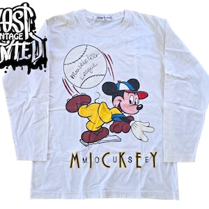 1990s Crazy Shirts “Mouseketeer League” Long Sleeve – Mickey Mouse Club Retro Graphic Tee