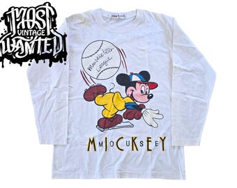 1990s Vintage Crazy Shirts Famous Mouse Long Sleeve Tee
