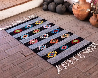 Bedroom rug, carpet, tapestry, rug, mat, alcatifa, catifa, kilim, upholstered, "Eye of God" design, hand-woven decoration.