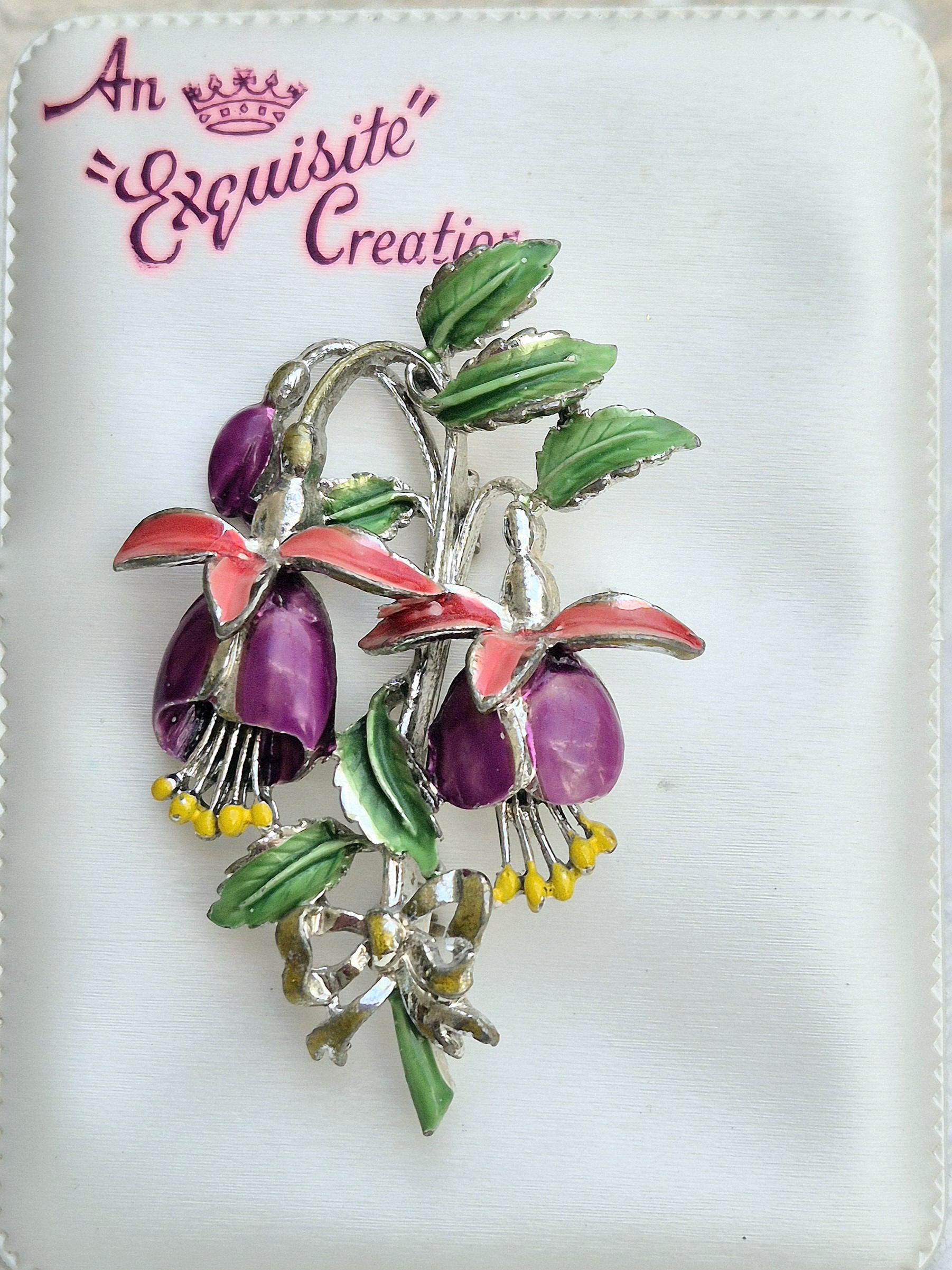 EXQUISITE Birthday Flowers Series 1950s Vintage Large