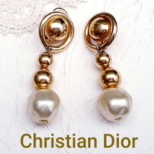 Dior Tribales Earrings Antique Silver-Finish Metal with White Resin Pearls  and Silver-Tone Crystals | DIOR