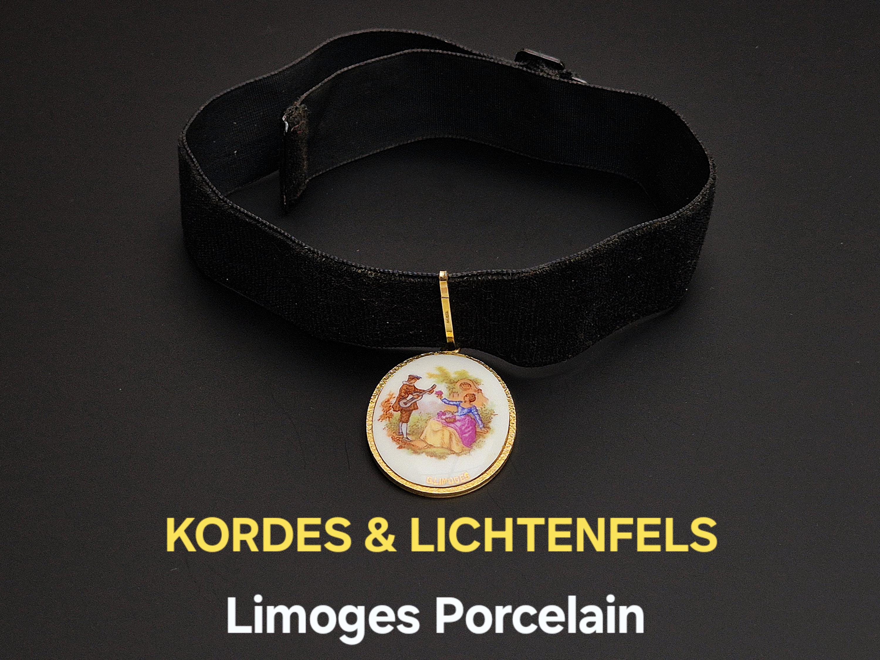 KORDES & LICHTENFELSのヴィンテージブラックベルベットチョーカー 
