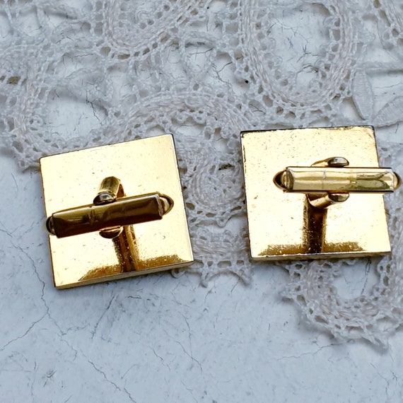 Ancien Bijou Damasquiné – Broche Géométrique Ciselée, Style Or De Tolède, Pièce Vintage