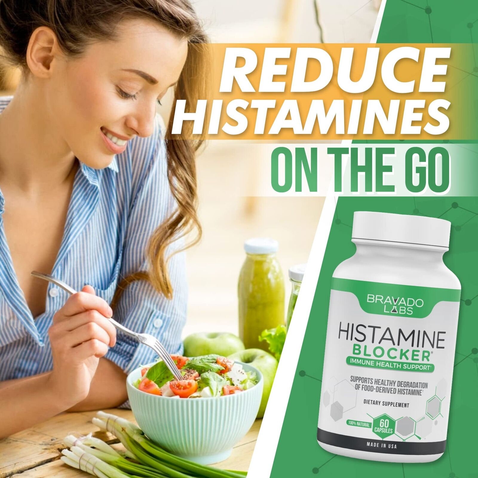 Bravado Labs Premium Histamine Block Supplement Histamine Blocker