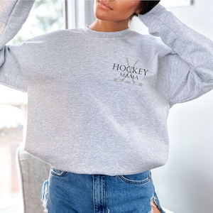 Hockey Mom Crewneck, Mom Sweatshirt, Gildan 18000 Crewneck, Mom Gift, Hockey Mom Gift, Mother&#39;s Day Gift, Hockey Mama, Don&#39;t Puck With Me