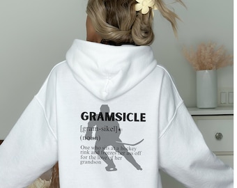Grandma Hockey Hoodie, Funny Hockey Shirt, Auntsicle Sweatshirt Hockey Hoodie, Mother's Day Gift, Hockey Gear, Hockey Sweater, Hockey Family