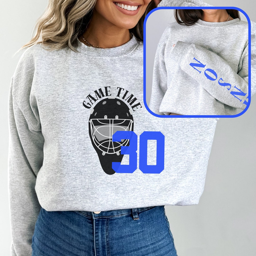 Personalized Goalie Sweatshirt, Hockey Goalie Mom Sweatshirt, Hockey