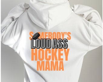 Personalisierte Hockey Mom Sweatshirt, lustige benutzerdefinierte Torwart Mom Pullover, Hockey Mom Geschenk, Muttertagsgeschenk, benutzerdefinierte Loud Mouth Hockey Mom Geschenk