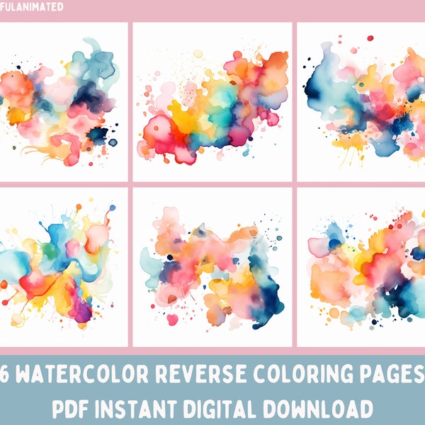 Printable Reverse Coloring Pages Etsy Printable Reverse Coloring Pages Etsy