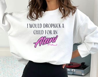 Funny Alani Nu Pink Digital Design, Dropkick a Child Quote, PNG for T-Shirts & More