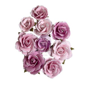 Colección de pétalos Prima Serene, flores: flores atemporales, 9 piezas