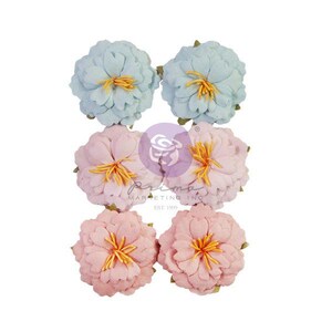 Prima French Blue Collection Flowers – Sweet Vintage – 6 pcs