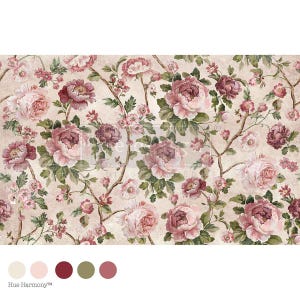 Papel de seda Prima Decoupage Decor Kacha – Flores atemporales