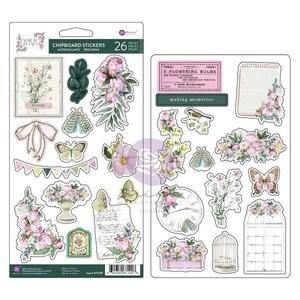 Serene Petals Collection spaanplaatstickers – Blooming Beauty – 26 stuks