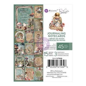 Prima Return To Wonderland-collectie 3×4 logboekkaarten – 45 vel