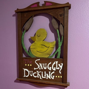 Snuggly Duckling Sign Tangled (Life Size)