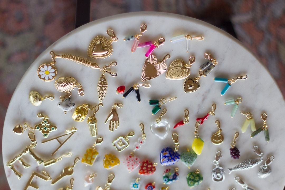 Custom Bag Charms Choose 5 Charms With a Removable Clasp Mix & Match