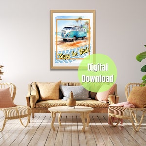 Digital Print CamperVan &quot;Enjoy the Ride&quot;