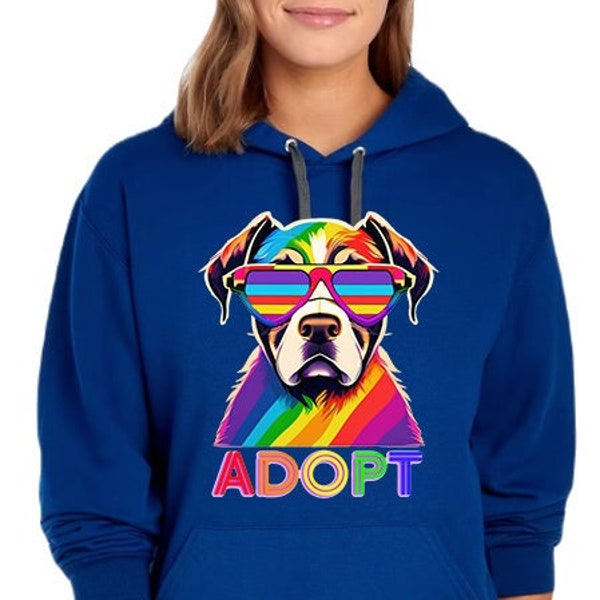 Adopt Colorful Cat Hoodie