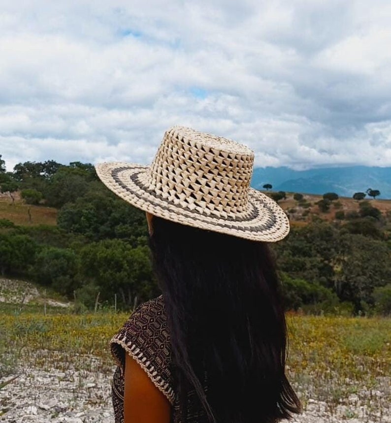 Handmade hat with black detail image 2