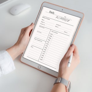 Digital Planner 2023, ADHD Planner, Daily Planner, Clean, Minimalist, Organised, Ipad Planner, Goodnotes, Onenote, Downloadable, Instant,