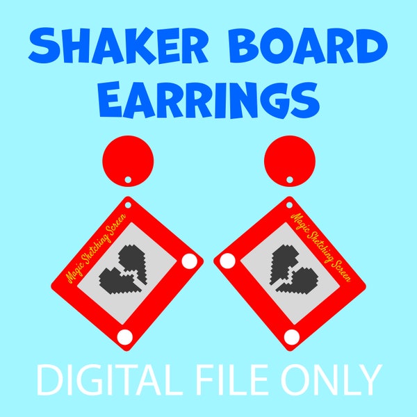 Shaker Board Earring SVG FILE (Layered)