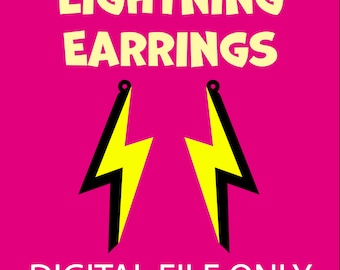FICHIER SVG de boucles d'oreilles Lightning (superpositions)