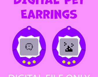 Boucle d'oreille numérique pour animaux de compagnie fichier SVG (superpositions, plusieurs options pour animaux de compagnie)