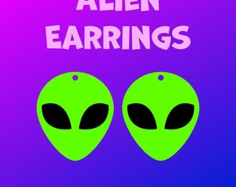 Alien Earring SVG FILE