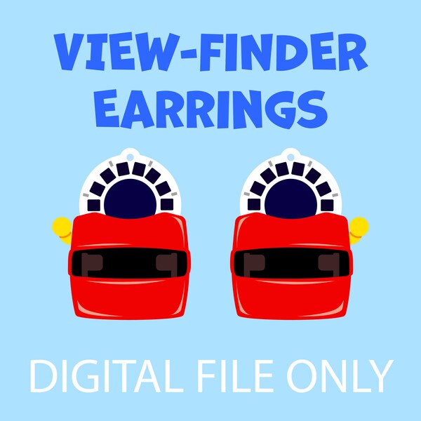 Retro Viewing Toy Earring SVG FILE (Layered)