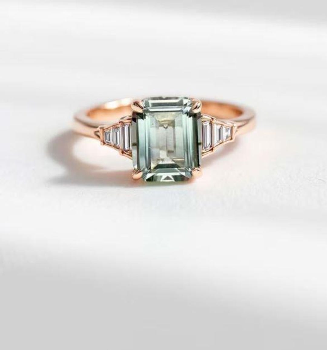 Pierre Fine Améthyste Prasiolite De 18,93 Carats - Coupe Octogonale, Qualité WS1, Naturelle