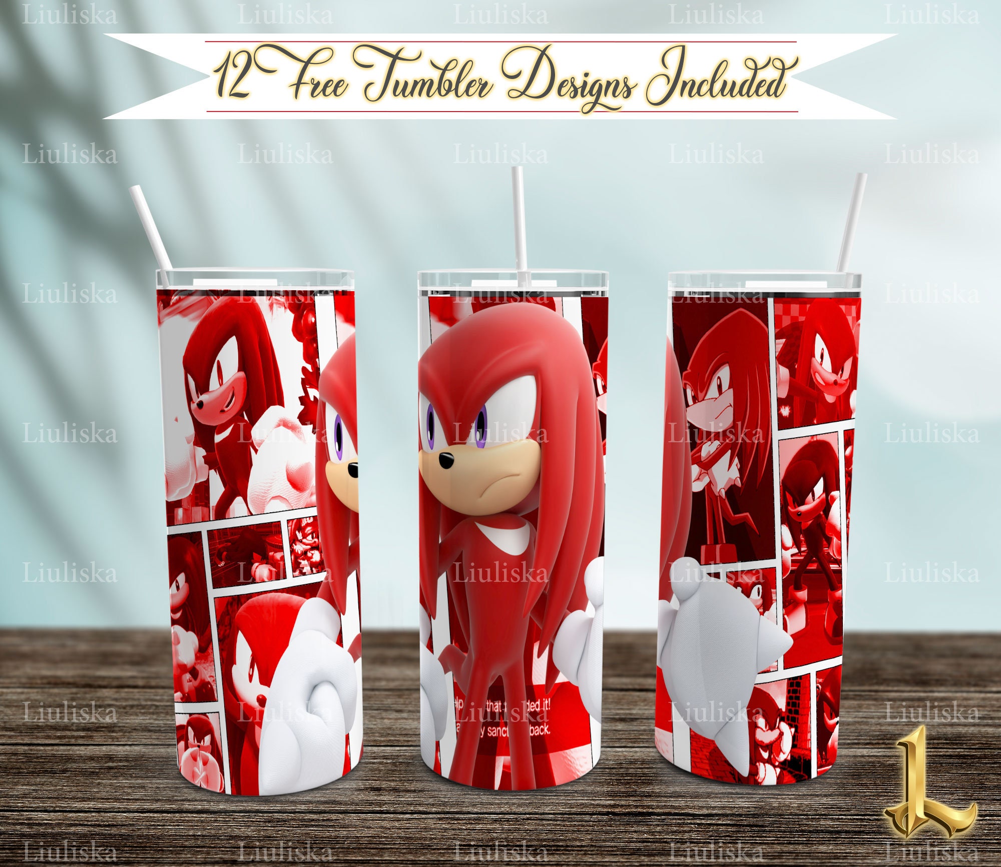 Sonic the Hedgehog Boom Amy Rose Knuckles The Echidna Edible Cake Topper  Image 