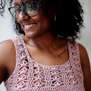 Lotus Top - Crochet Pattern (English + French - PDF files)