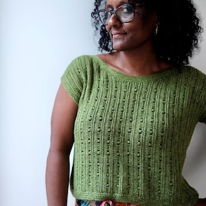 Senecio Top - Crochet Pattern (English + French - PDF files)