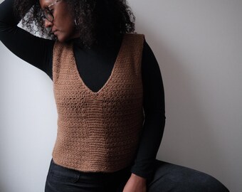 Vest Lilas - haakpatroon (Engels + Frans - pdf-bestanden)