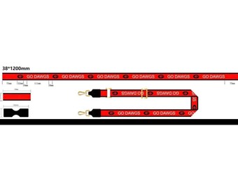 Georgia bulldogs strap for purse