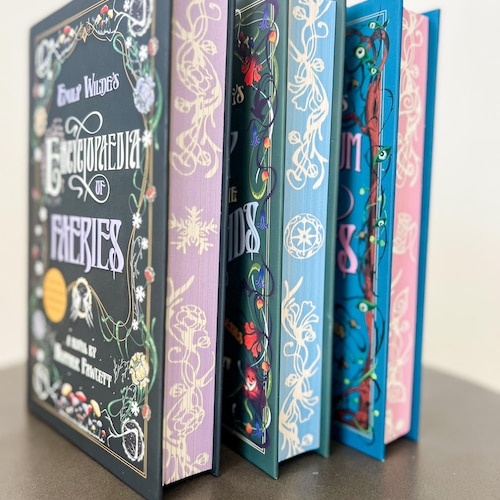 Hand-painted Emily Wilde's Encyclopaedia of Faeries Trilogy