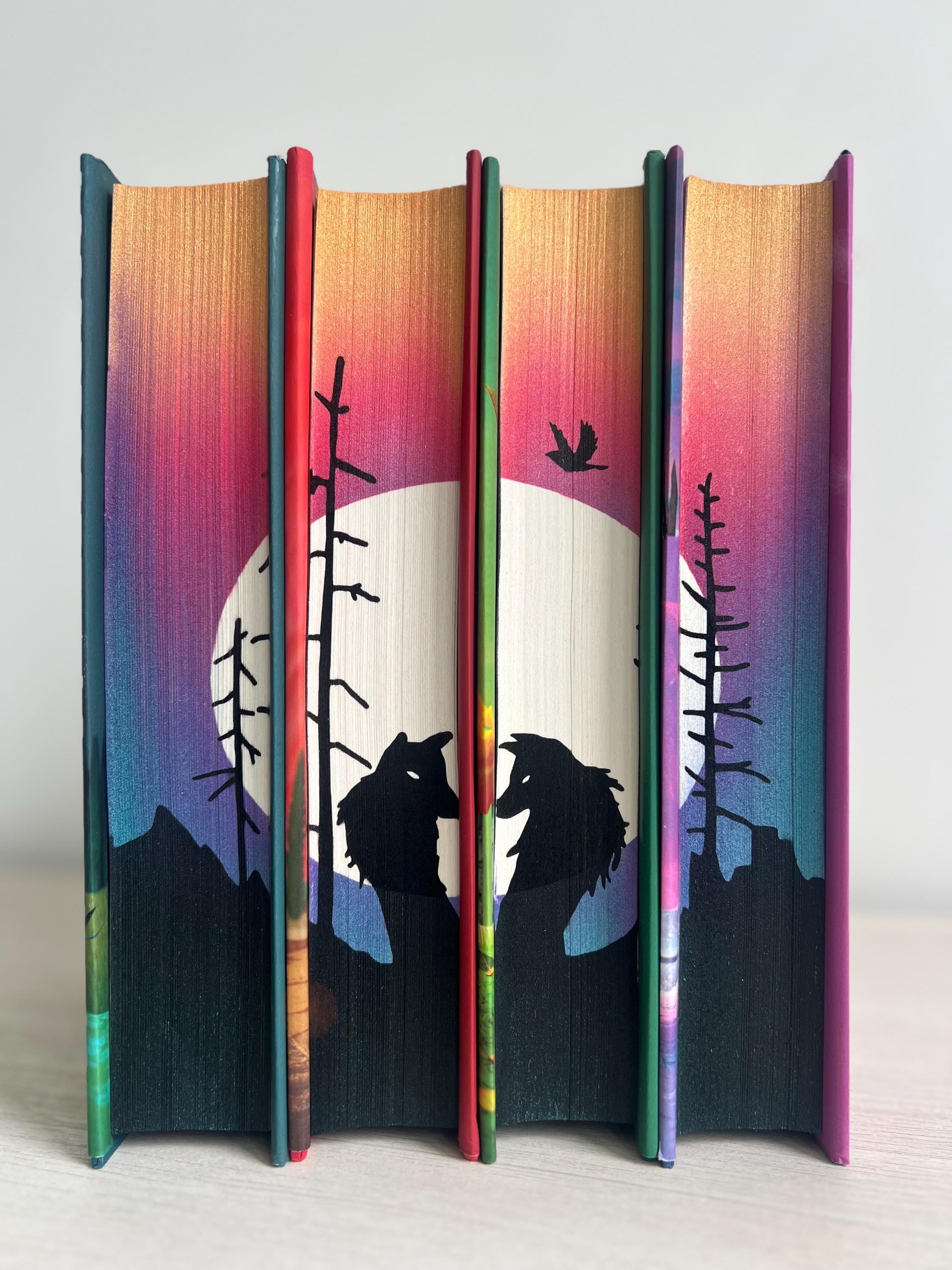 Wolfsong Book Set by T.J. Klune, Stenciled Edition With Hand