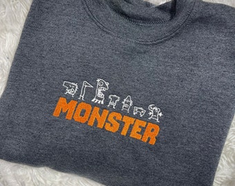 Sweatshirt for kids Monster sweatshirt clothing for kids fall Sweatshirt