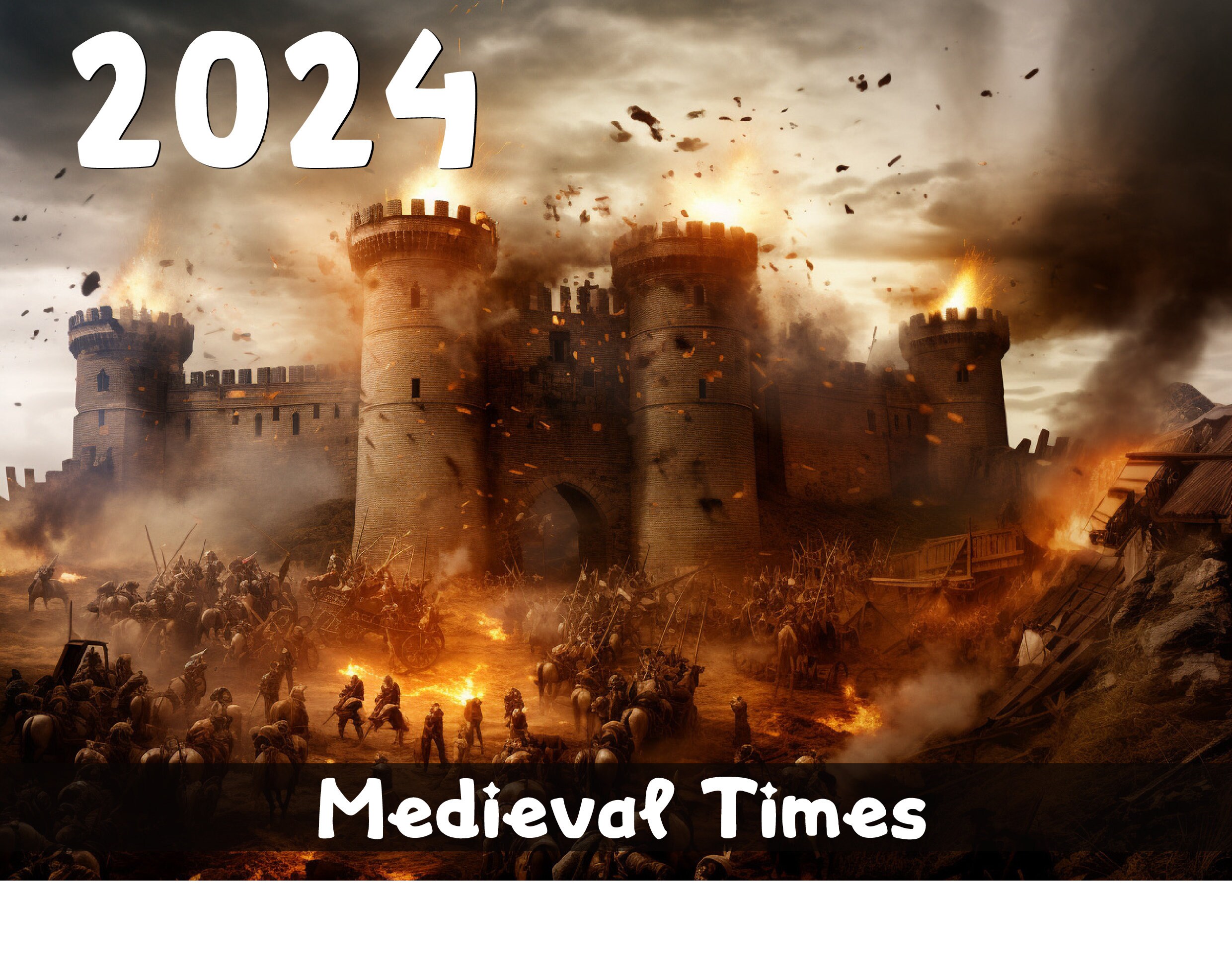 Calendrier mural 2024 avec chats médiévaux étranges, Calendrier chat  médiéval étrange 2024, Ugly Medieval Cats Calendar 2024, Calendrier  médiéval