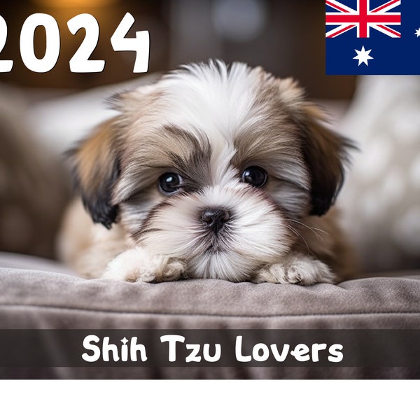 2024 Shih Tzu Lovers AU Printable Calendar: A Year with Your Furry Friends! - Australia