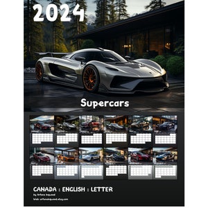 2024 Supercars Calendar Printable PDF Canada - Etsy