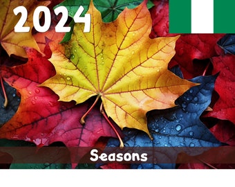 Seasons 2024 Wall Calendar | Printable - Nigeria