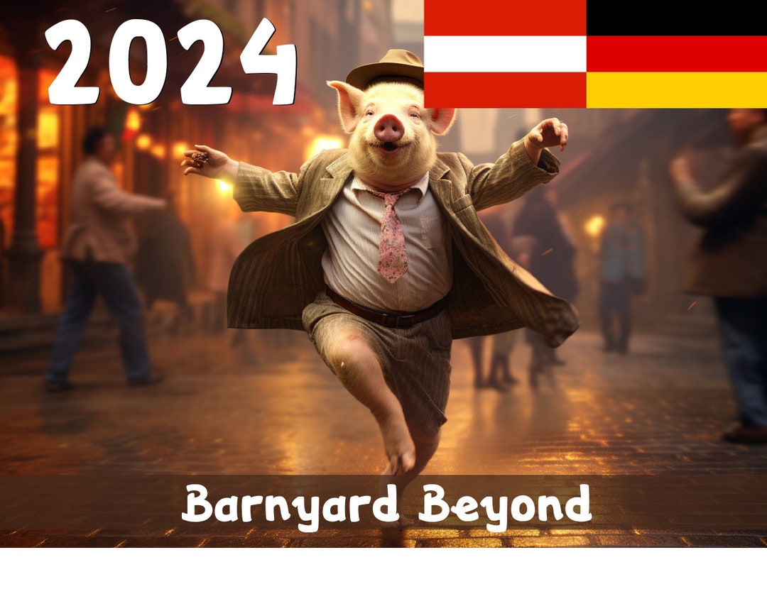 Barnyard Beyond 2025 Calendar Printable German Etsy
