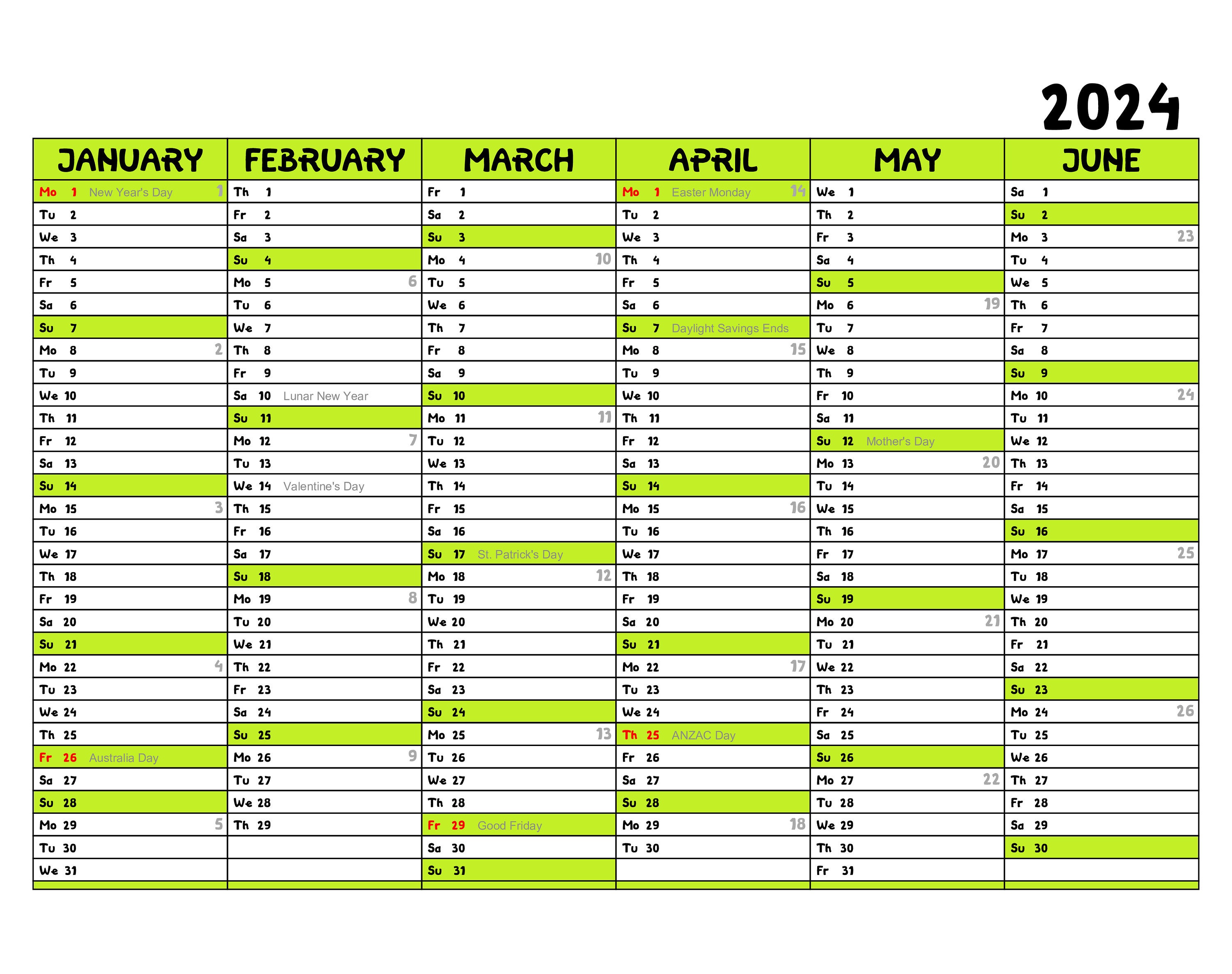 2024 Supercars Calendar Printable PDF Australia Etsy