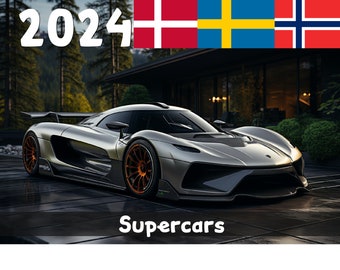 2024 Supercars Calendar | Printable PDF - Scandinavia