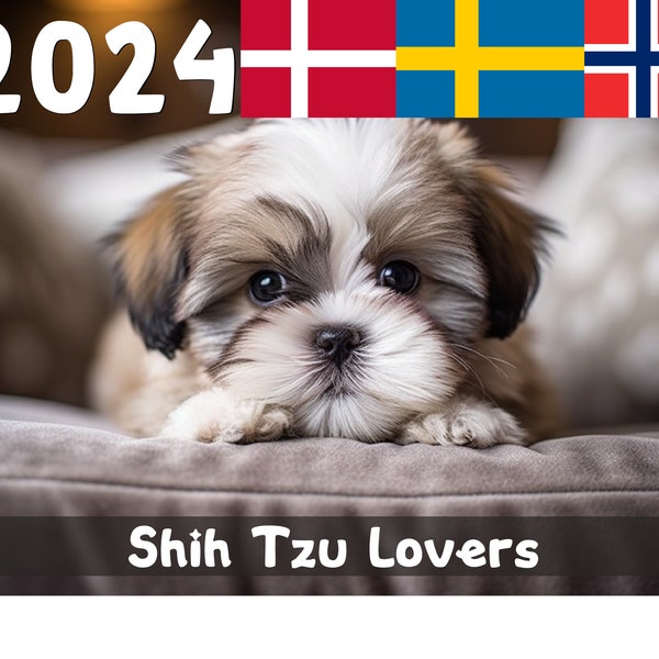 2024 Shih Tzu Lovers Calendar: A Year with Your Furry Friends! - Scandinavia
