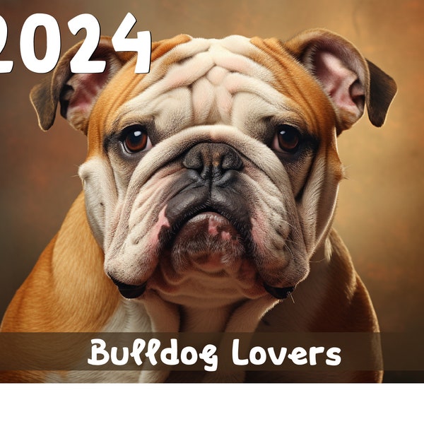 2024 Bulldog Lovers Calendar | Printable - WorldWide
